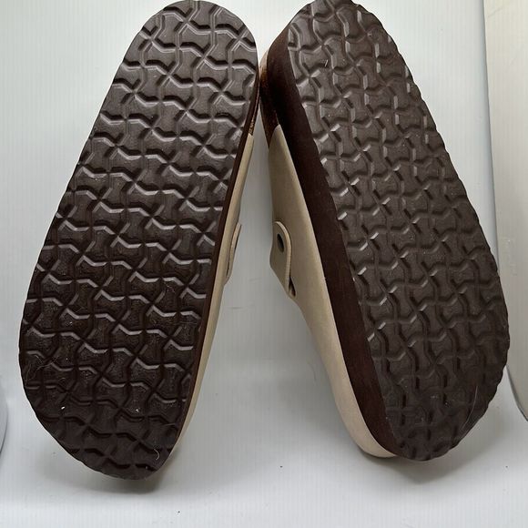 CUSHIONAIRE Women's Cork Footbed Platform Clog 10 SAND - Picture 5 of 8